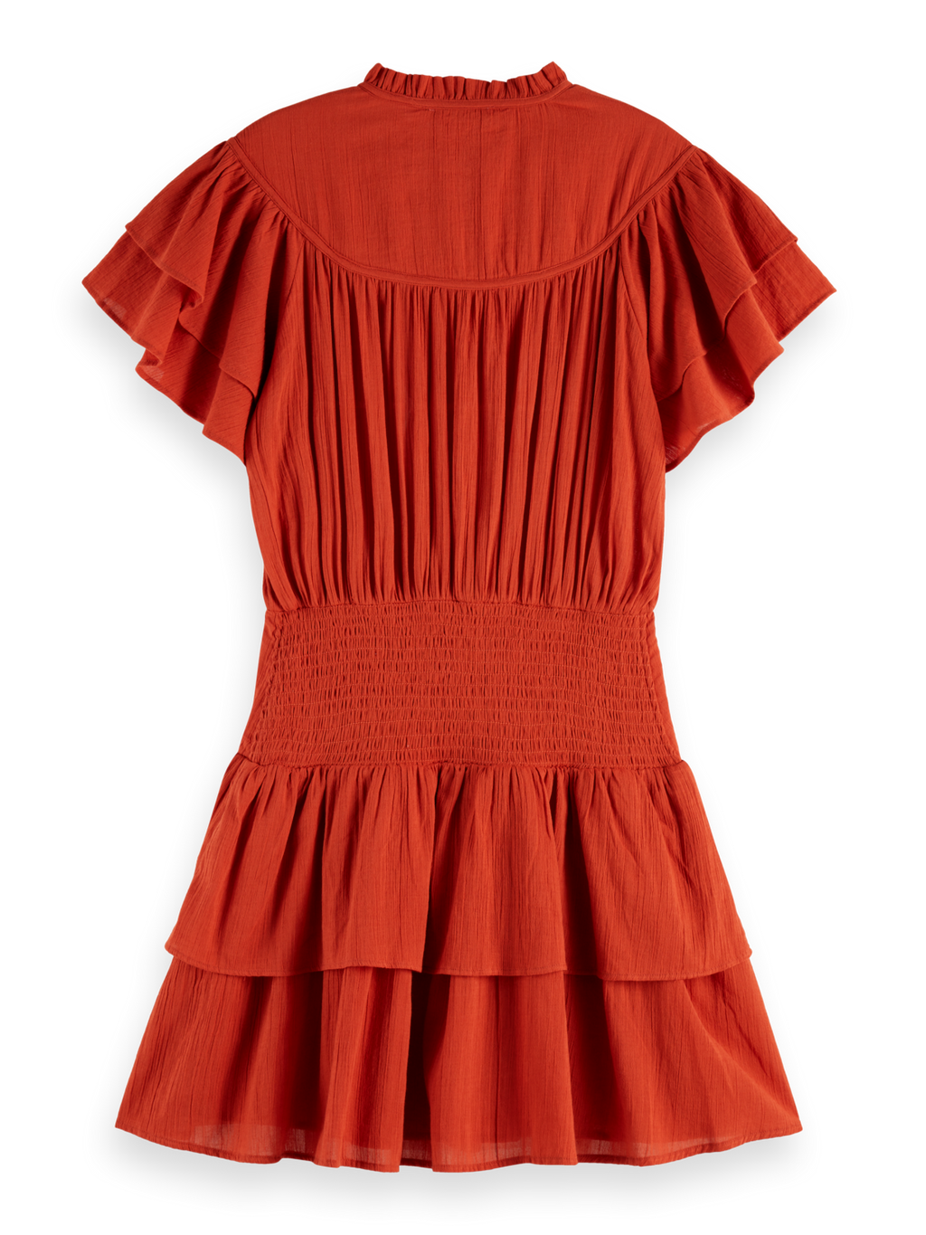 Ruffled mini dress