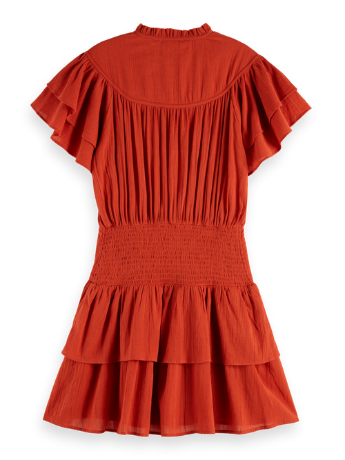 Ruffled mini dress