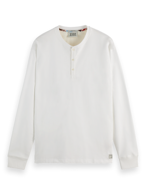 Slub Henley T-shirt LS
