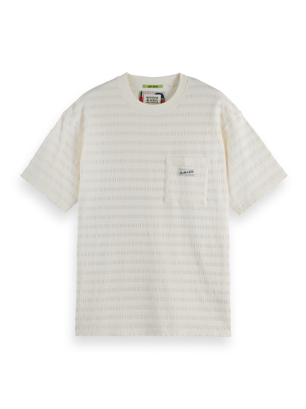 horizonal textured t-shirt