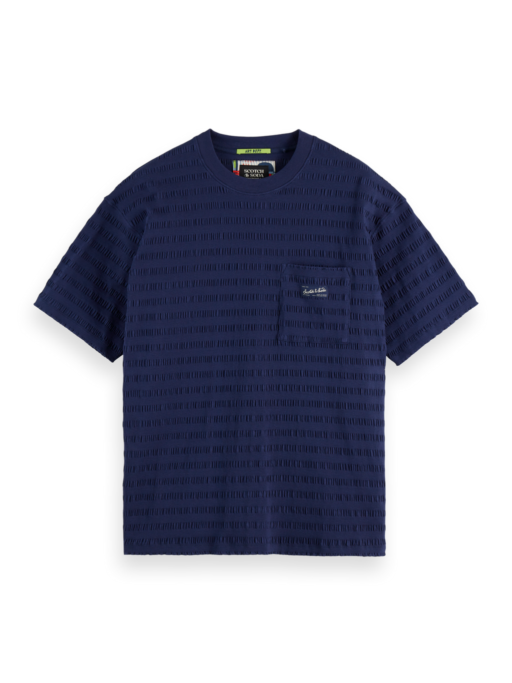 horizonal textured t-shirt