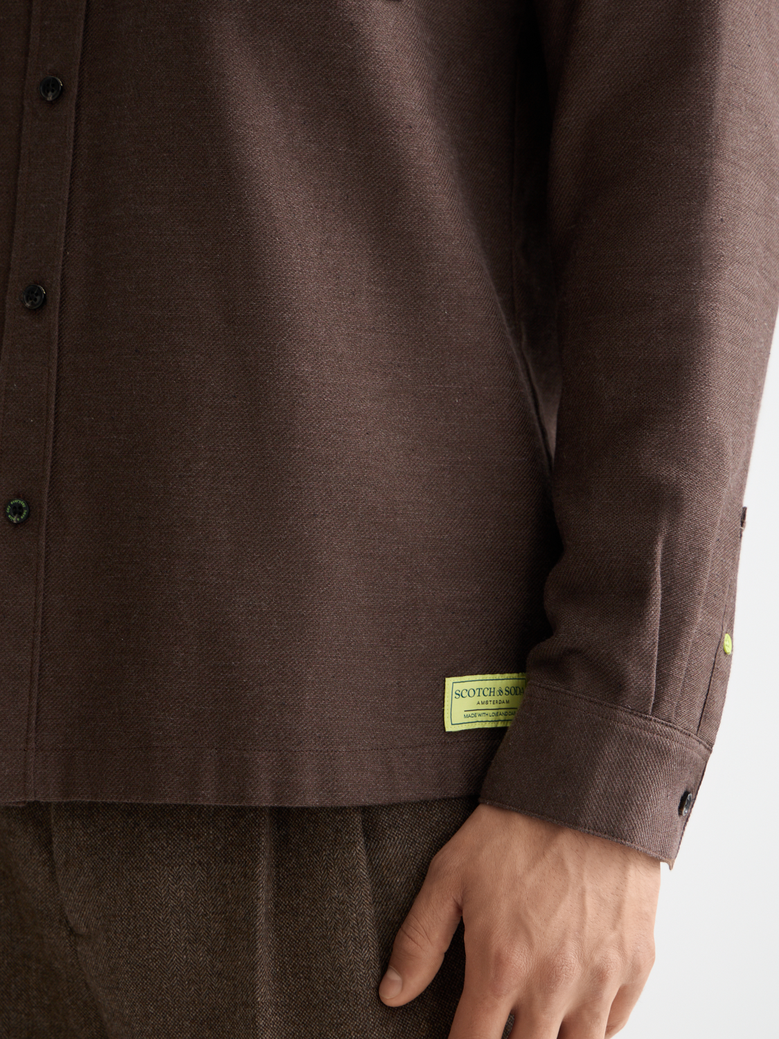 Melange relaxed shirt