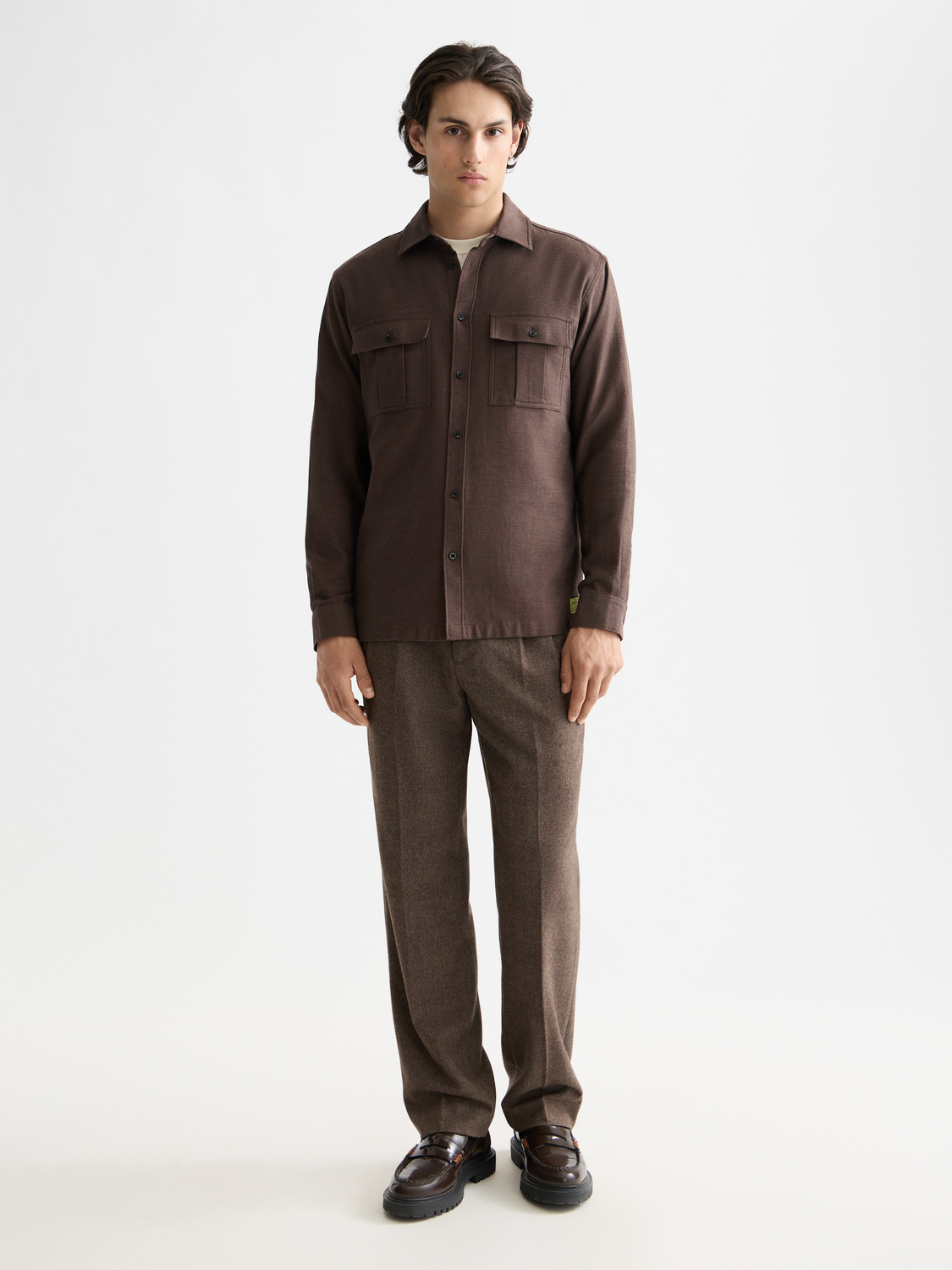 Melange relaxed shirt