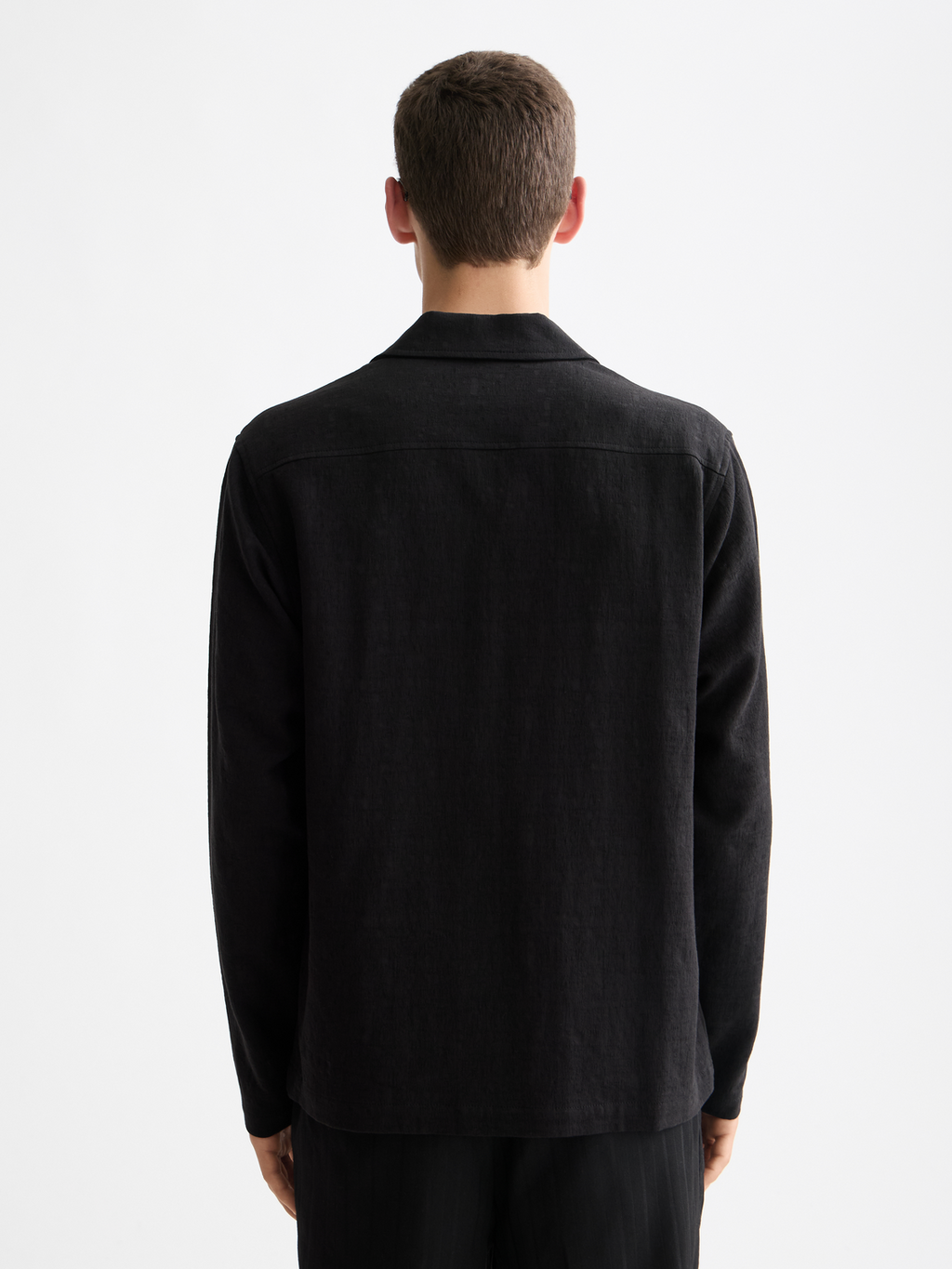 Tonal jacquard relaxed-fit shirt