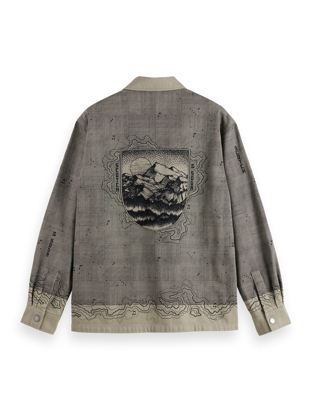 Placement graphic overshirt