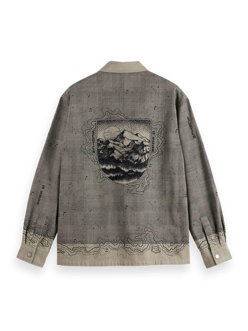 Placement graphic overshirt