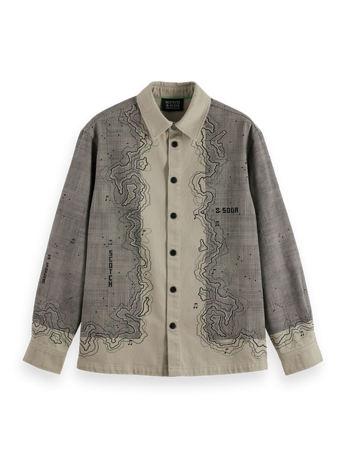 Placement graphic overshirt