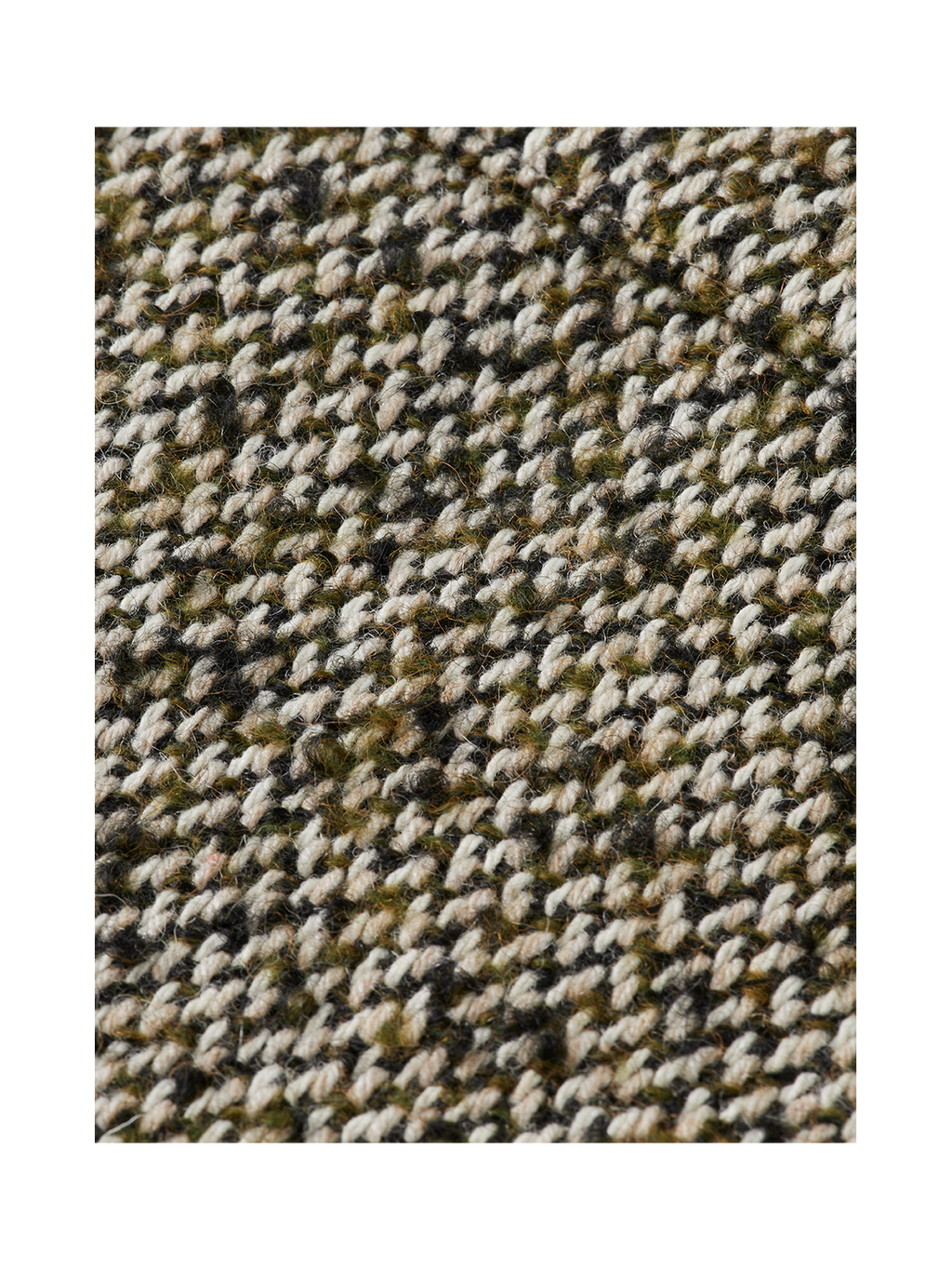 Multicoloured tweed wool-blend overshirt