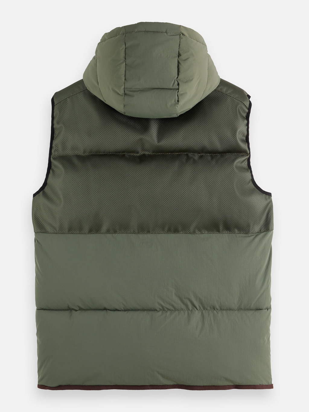 Hooded puffer vest