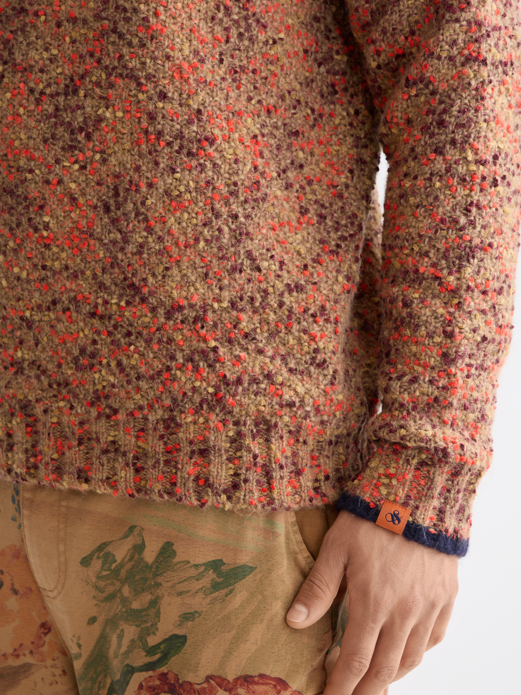 Chunky dropped shoulder pullover