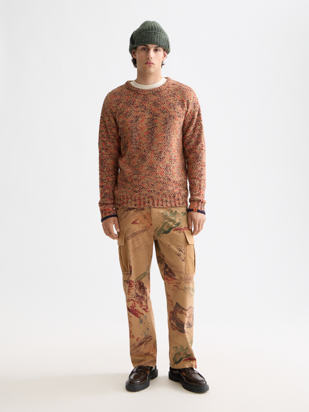 Chunky dropped shoulder pullover