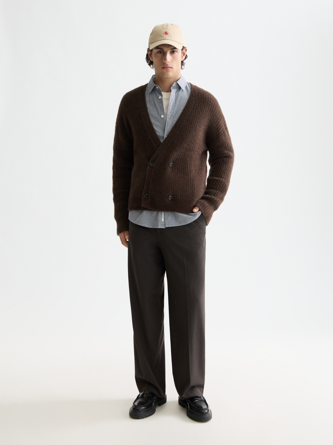 Hairy cardigan