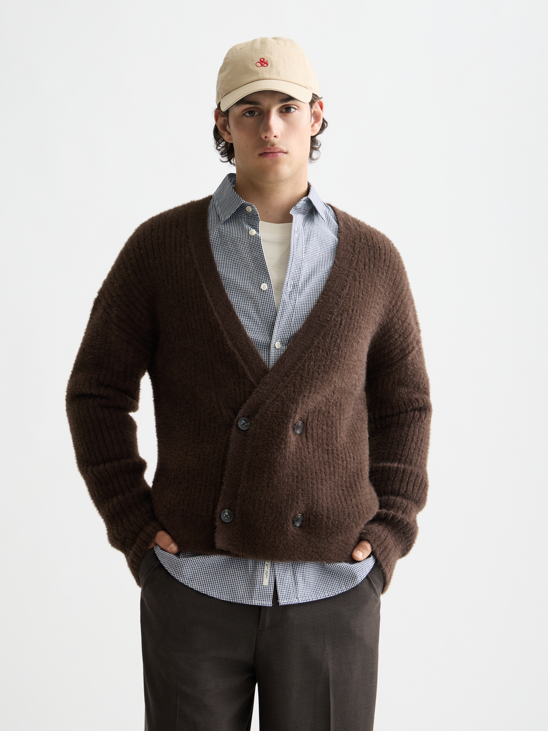 Hairy cardigan