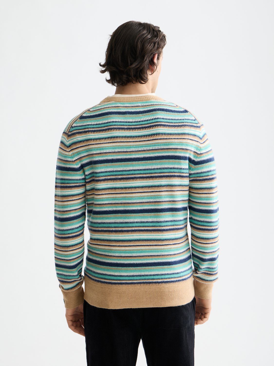 striped pullover knit