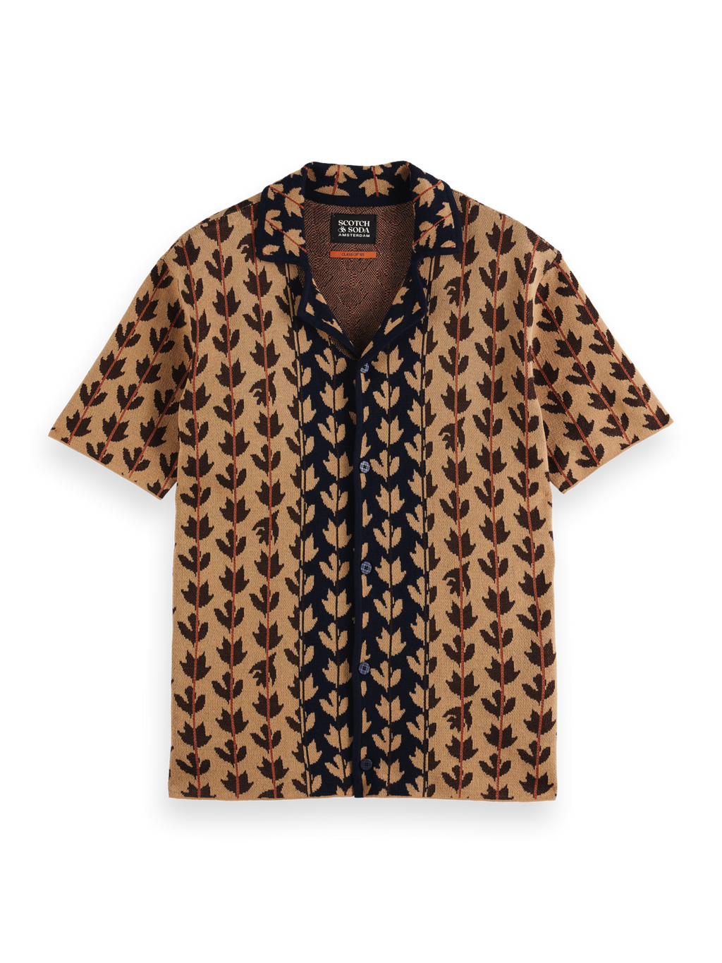 Knitted short sleeve shirt