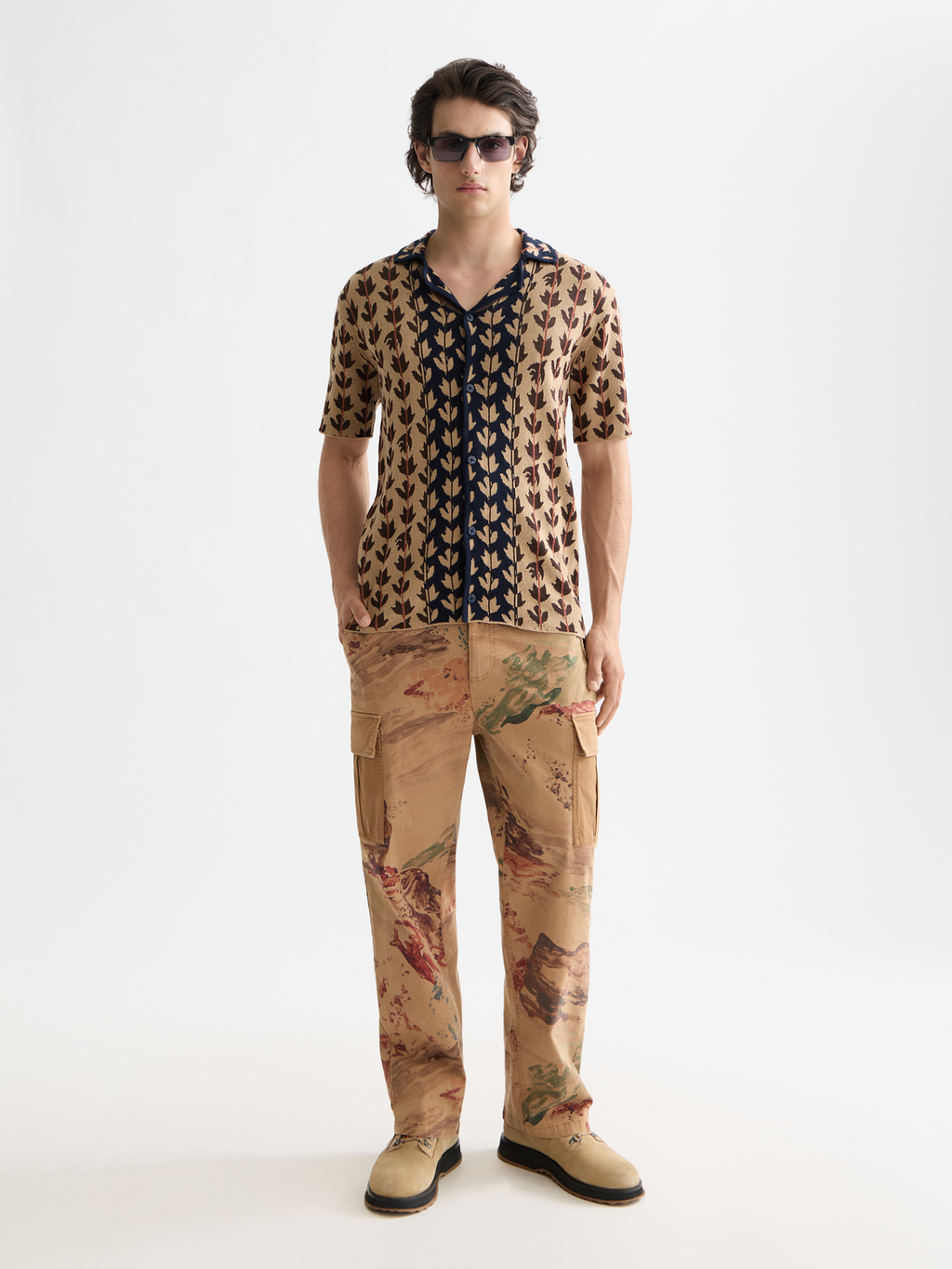 Knitted short sleeve shirt