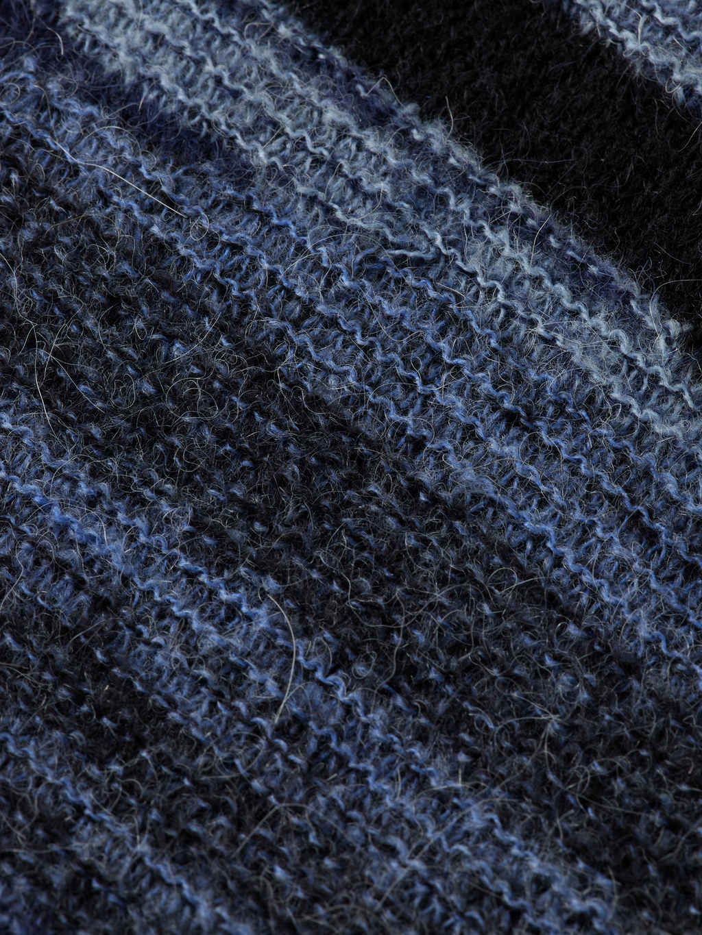 Fluffy alpaca wool blend crew neck