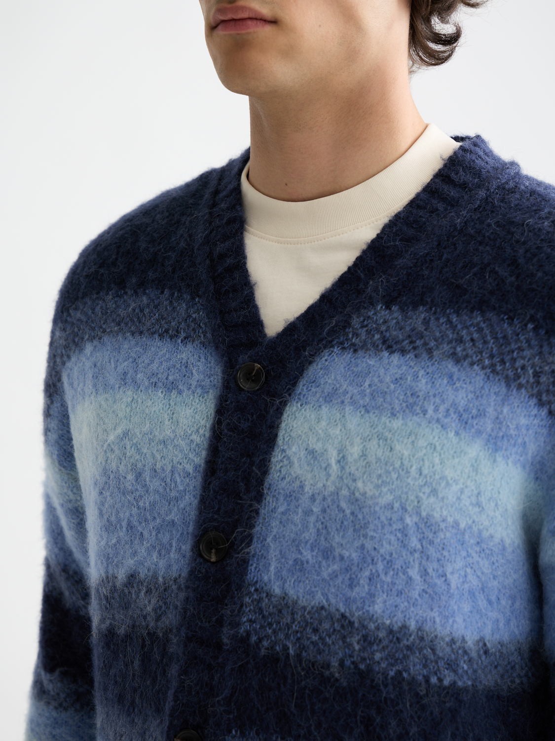 Alpaca wool blend cardigan
