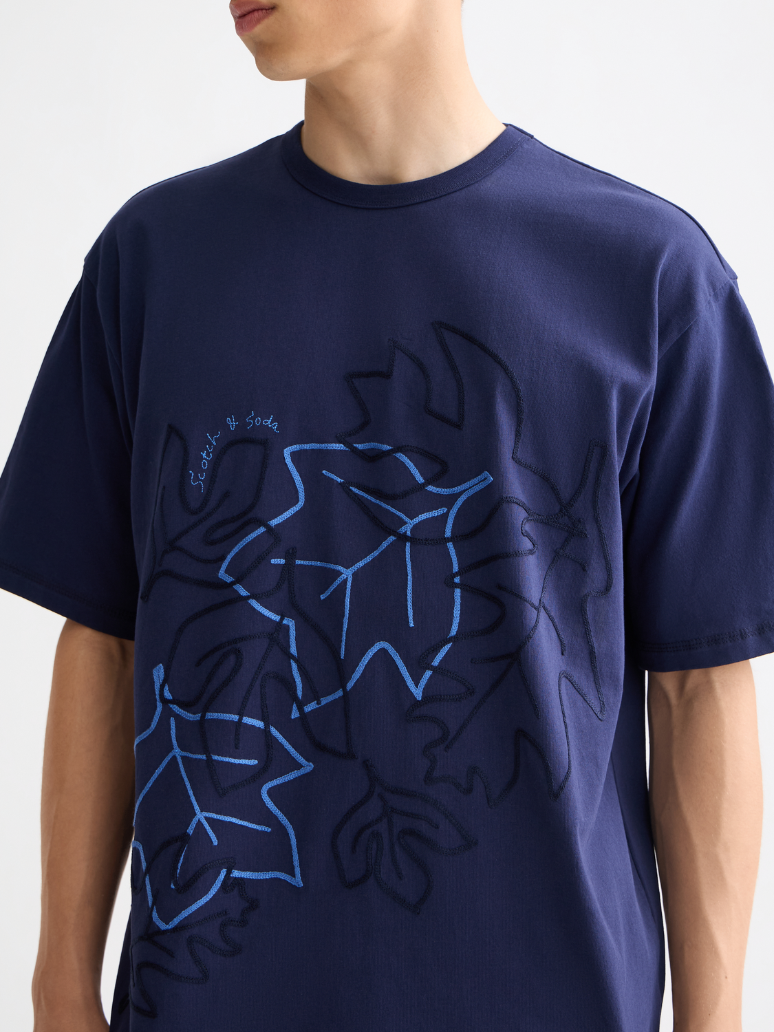 Loose Embroidery T-shirt – Scotch & Soda Amsterdam