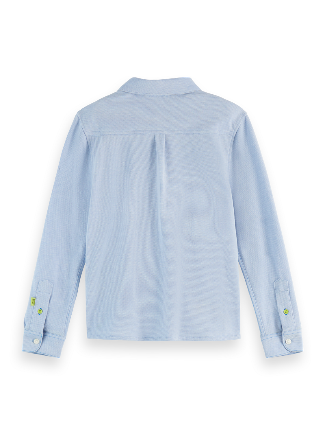 Boys Regular two-tone pique long-sleeve shirt