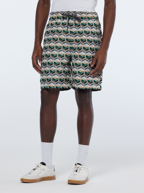 Jacquard relaxed fit bermuda short