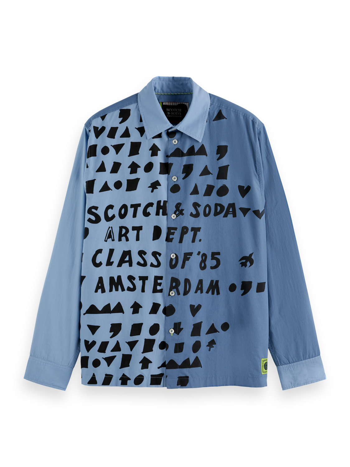 letters poplin shirt