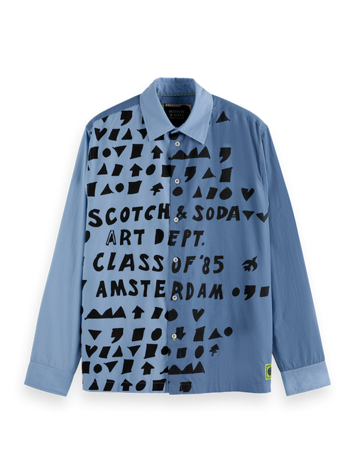 letters poplin shirt