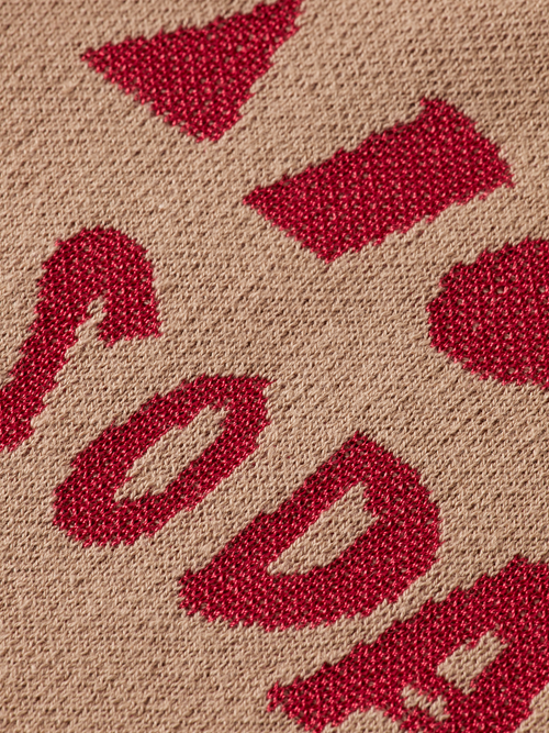 Jacquard knitted shirt