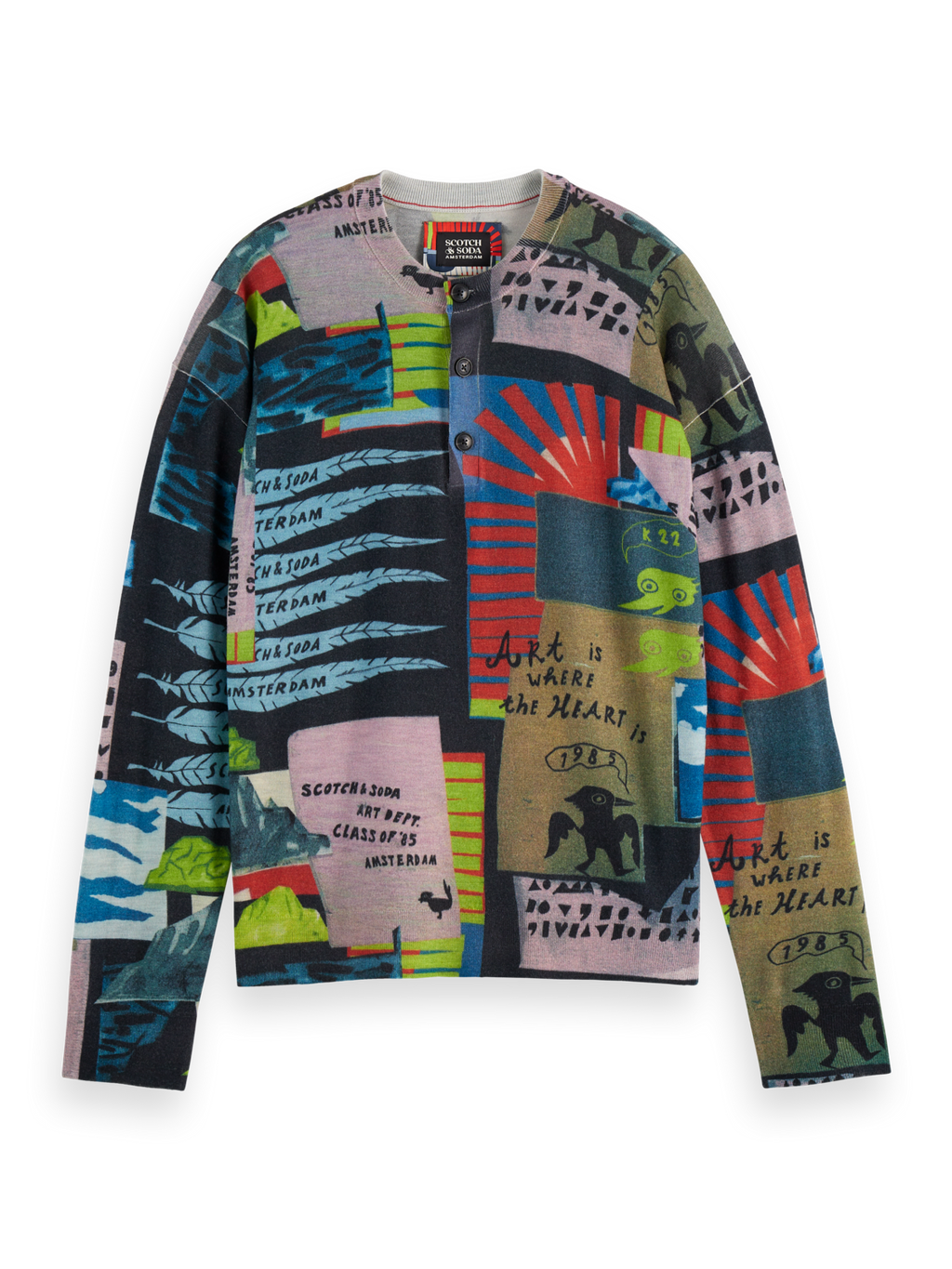 printed henley