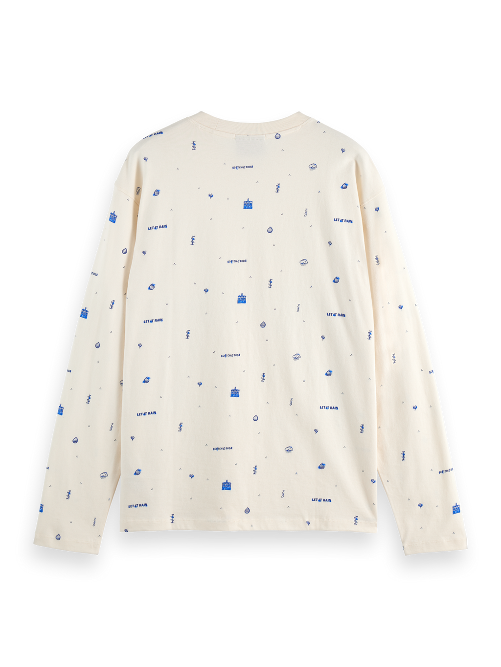 Allover Print Long-Sleeve Top – Let It Rain Collection
