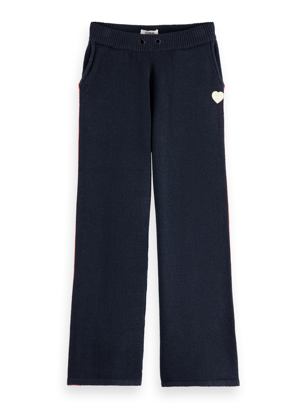 Girls Sporty straight-leg knitted sweatpants
