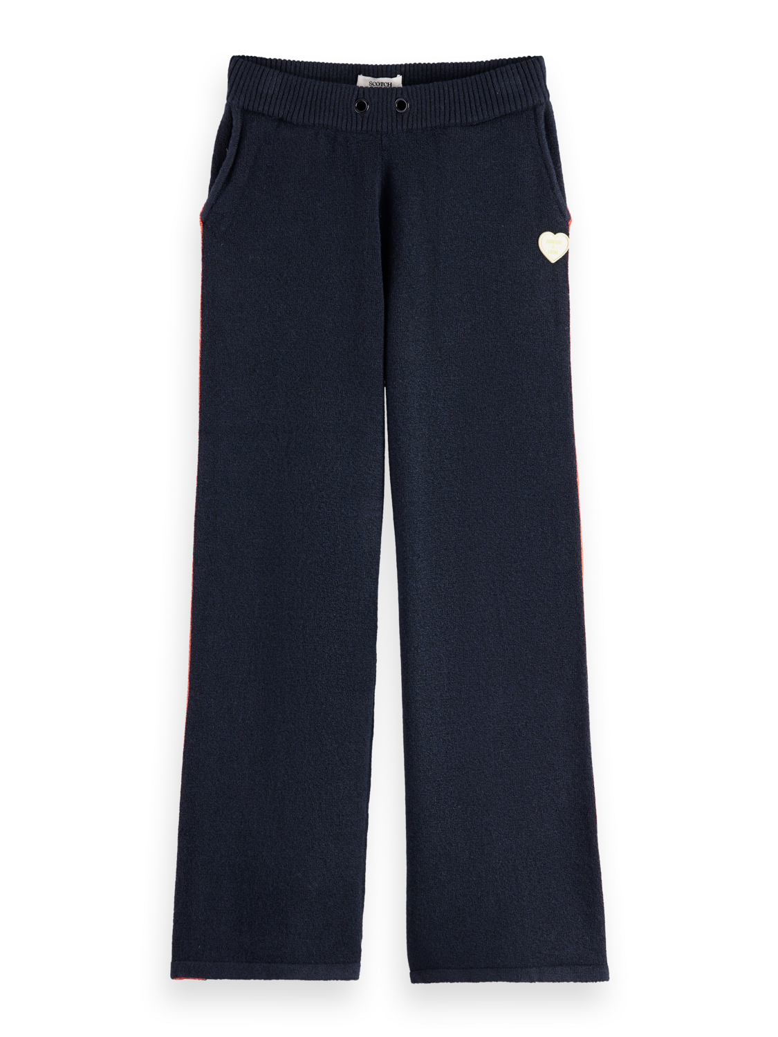 Girls Sporty straight-leg knitted sweatpants