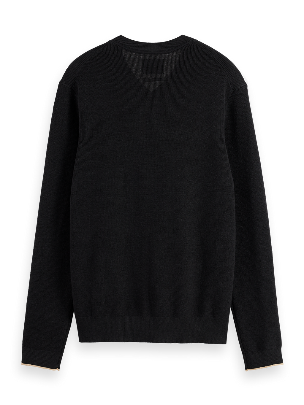 cotton linen v-neck knit
