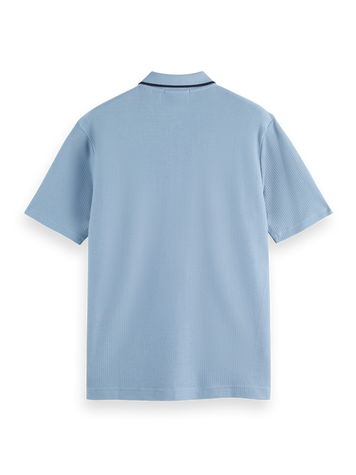 Relaxed-fit structured polo