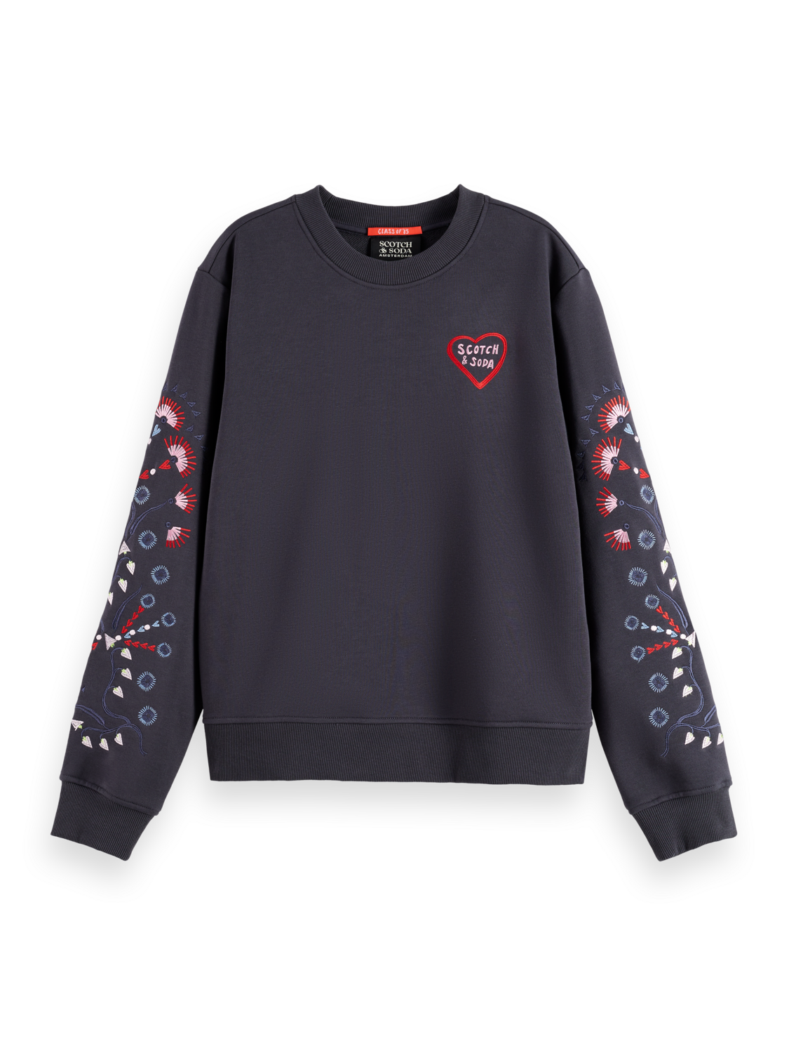 Embroidered regular sweatshirt