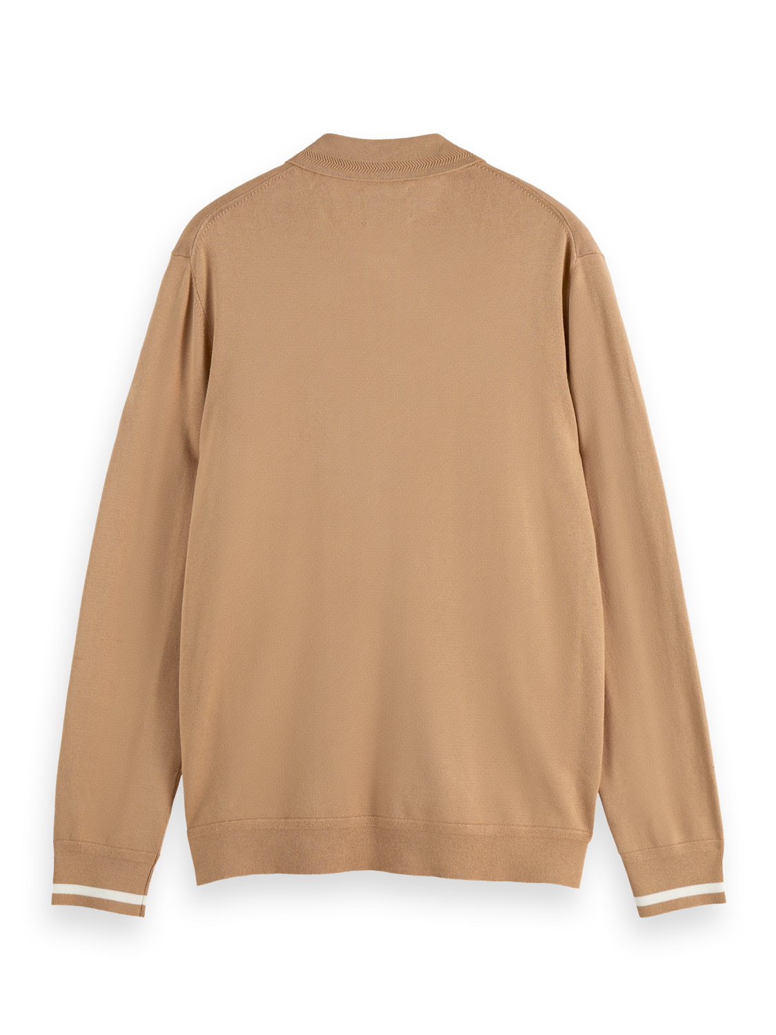 Knitted Long Sleeve Polo