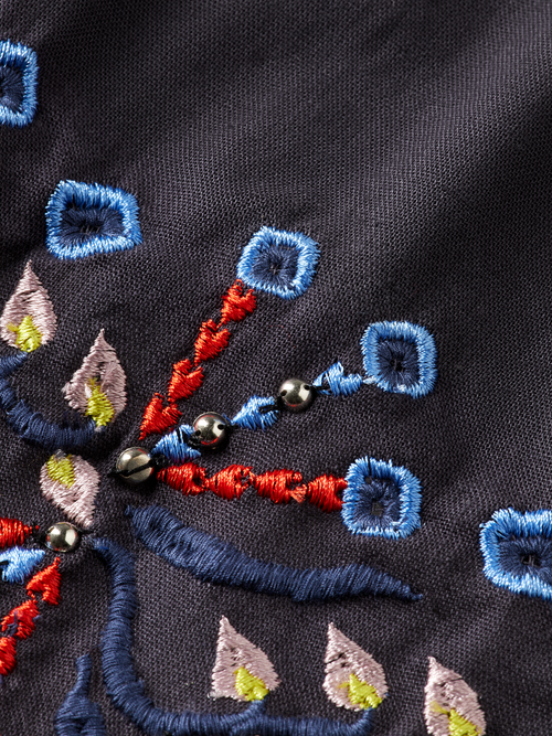 Embroidered maxi skirt