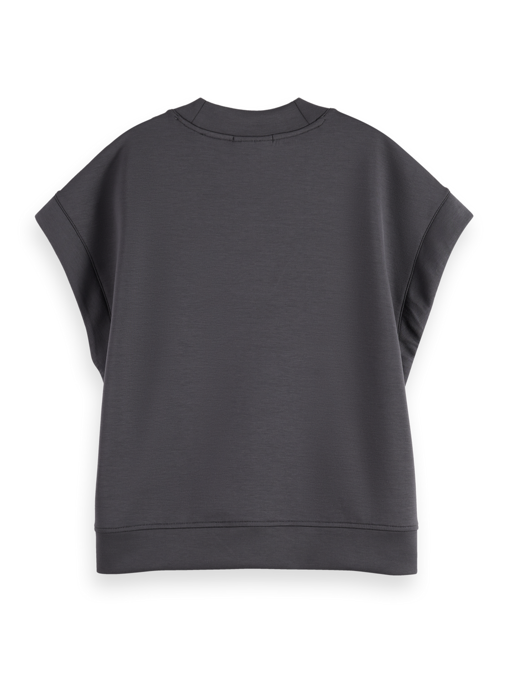 V-neck sleeveless modal sweatshirt