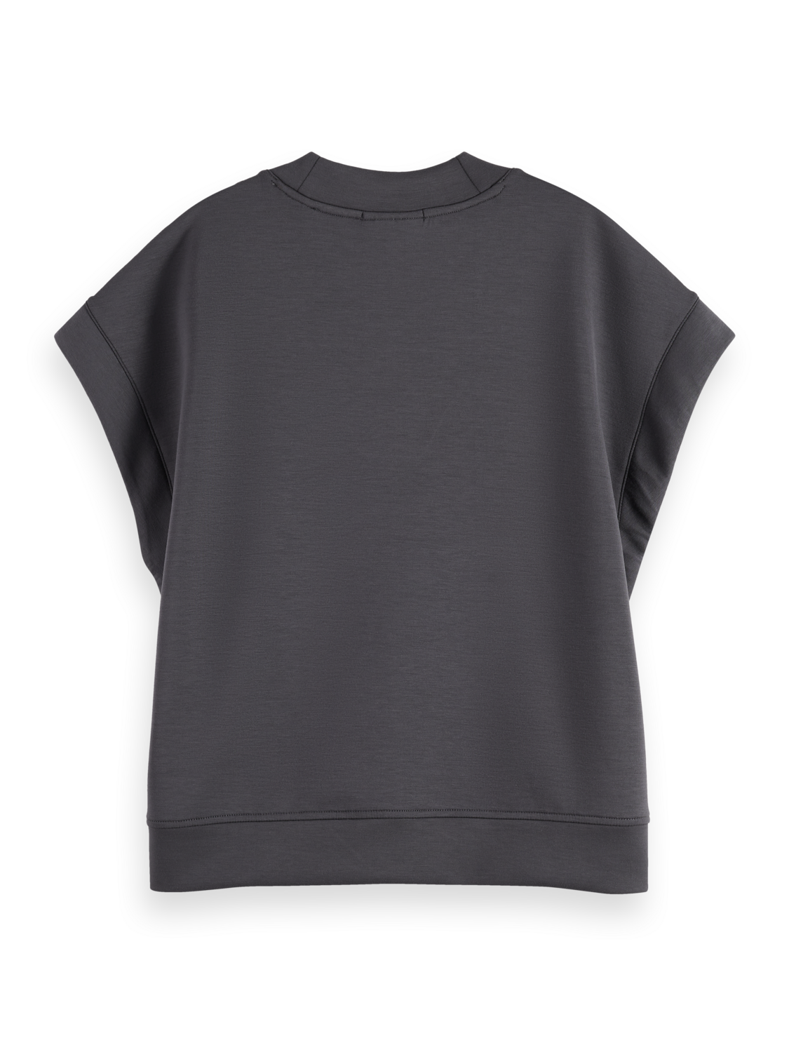 V-neck sleeveless modal sweatshirt