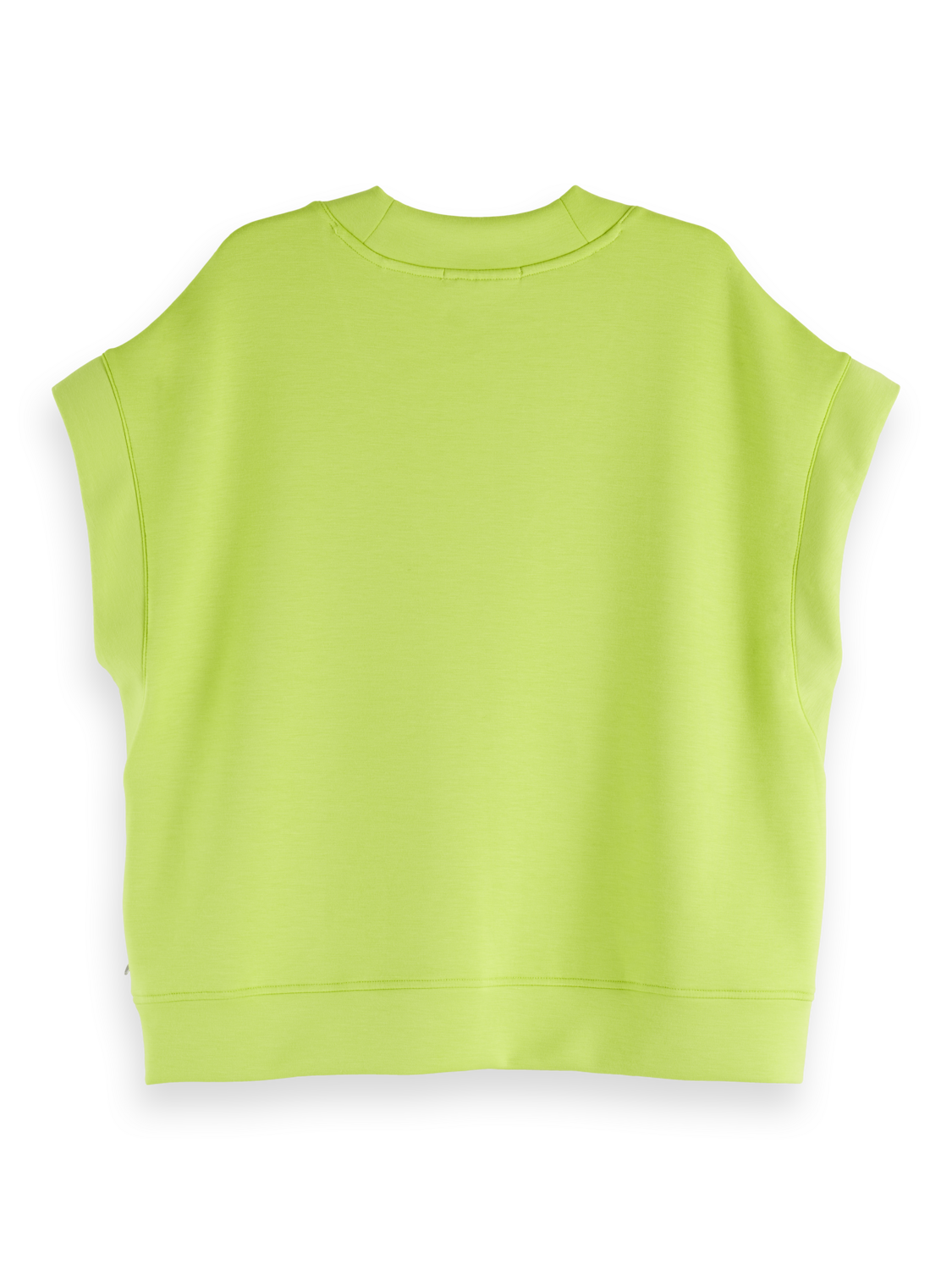 V-neck sleeveless modal sweatshirt