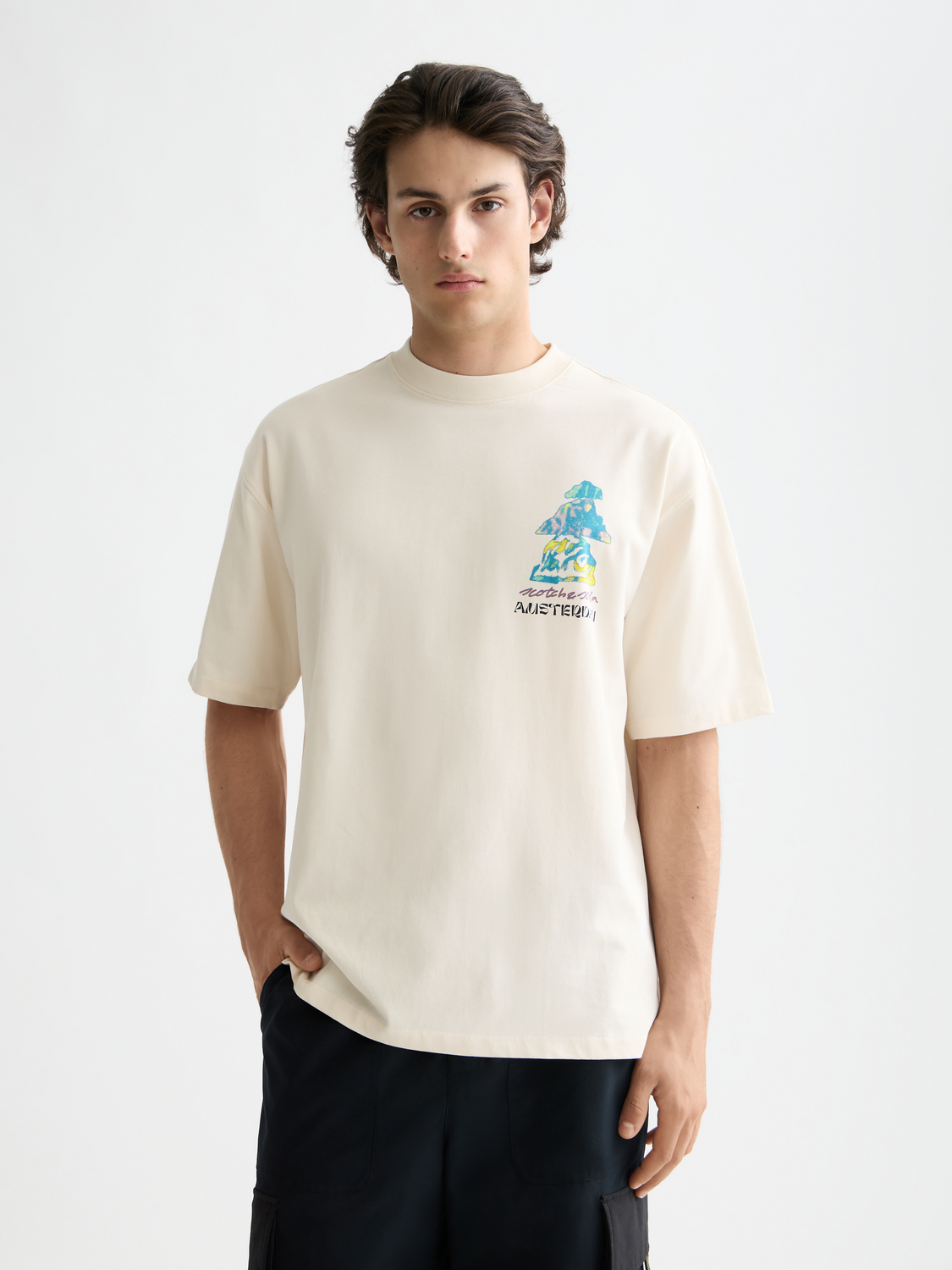 Loose fit front and back artwork t-shirt