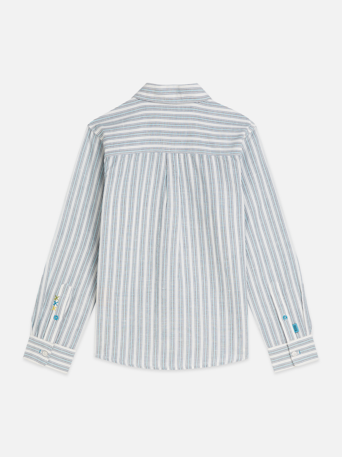 Yarndyed striped linen cotton shirt