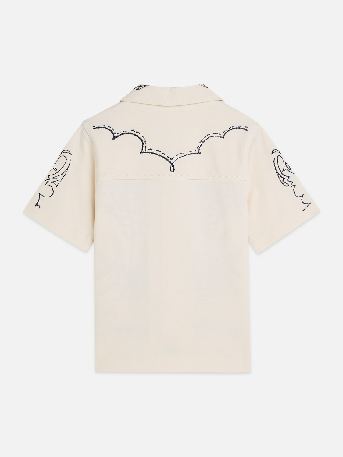 Placed print shortsleeve shirt