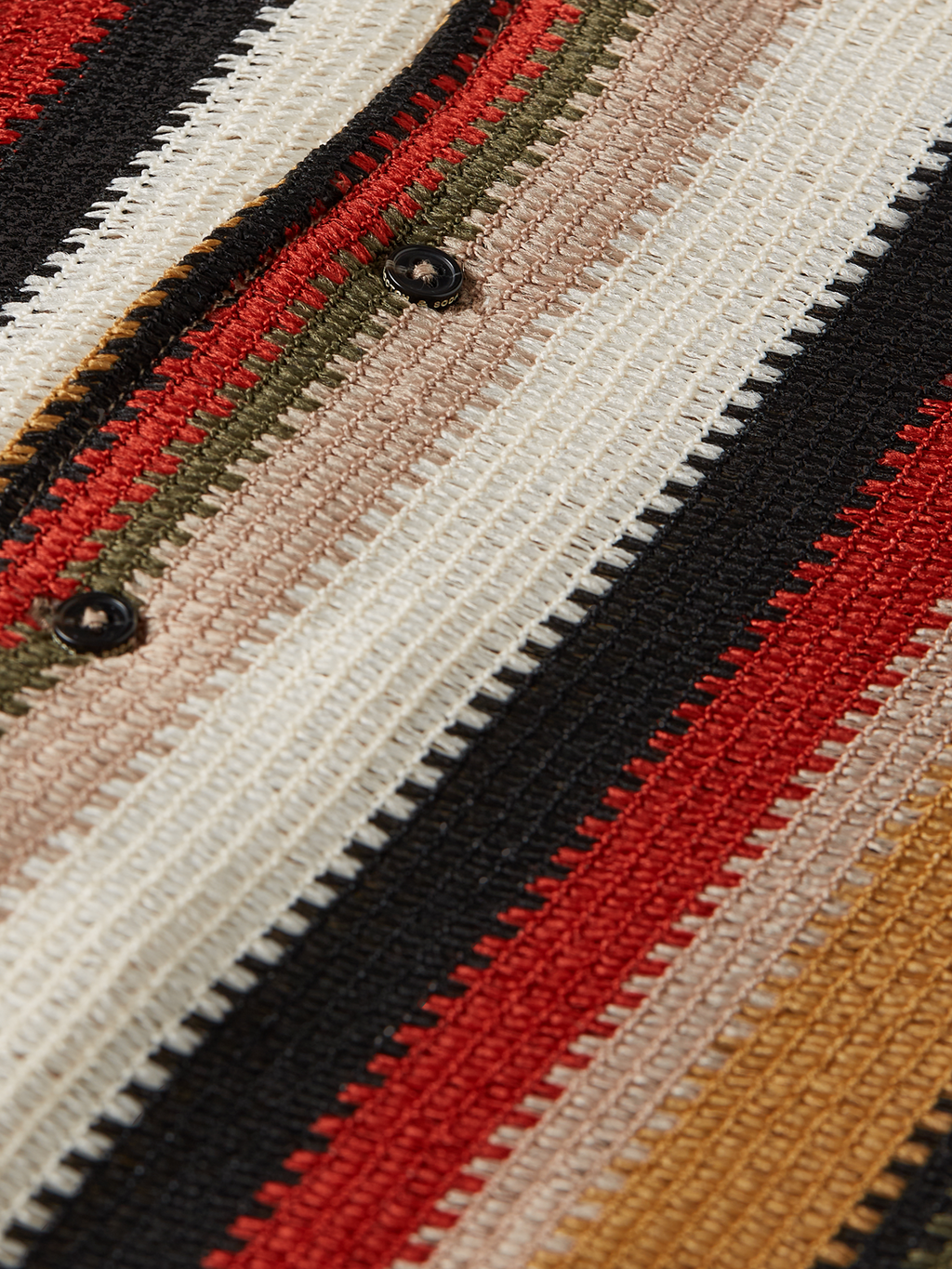 Boys Multicolour knitted stripe short sleeve shirt