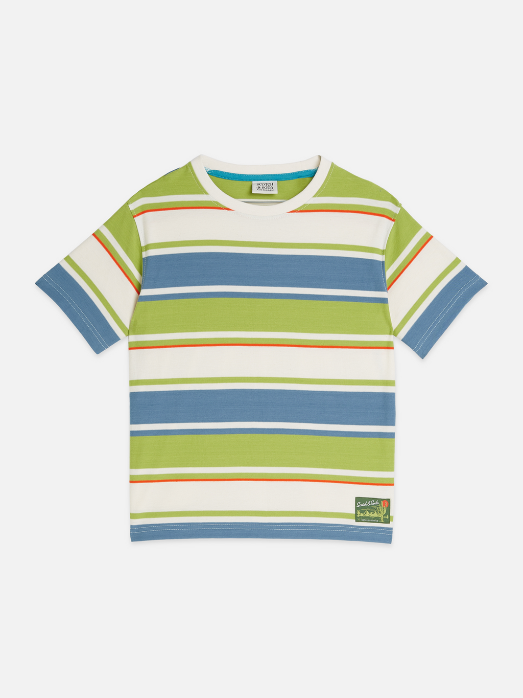 Yarndyed striped relaxed fit T-shirt