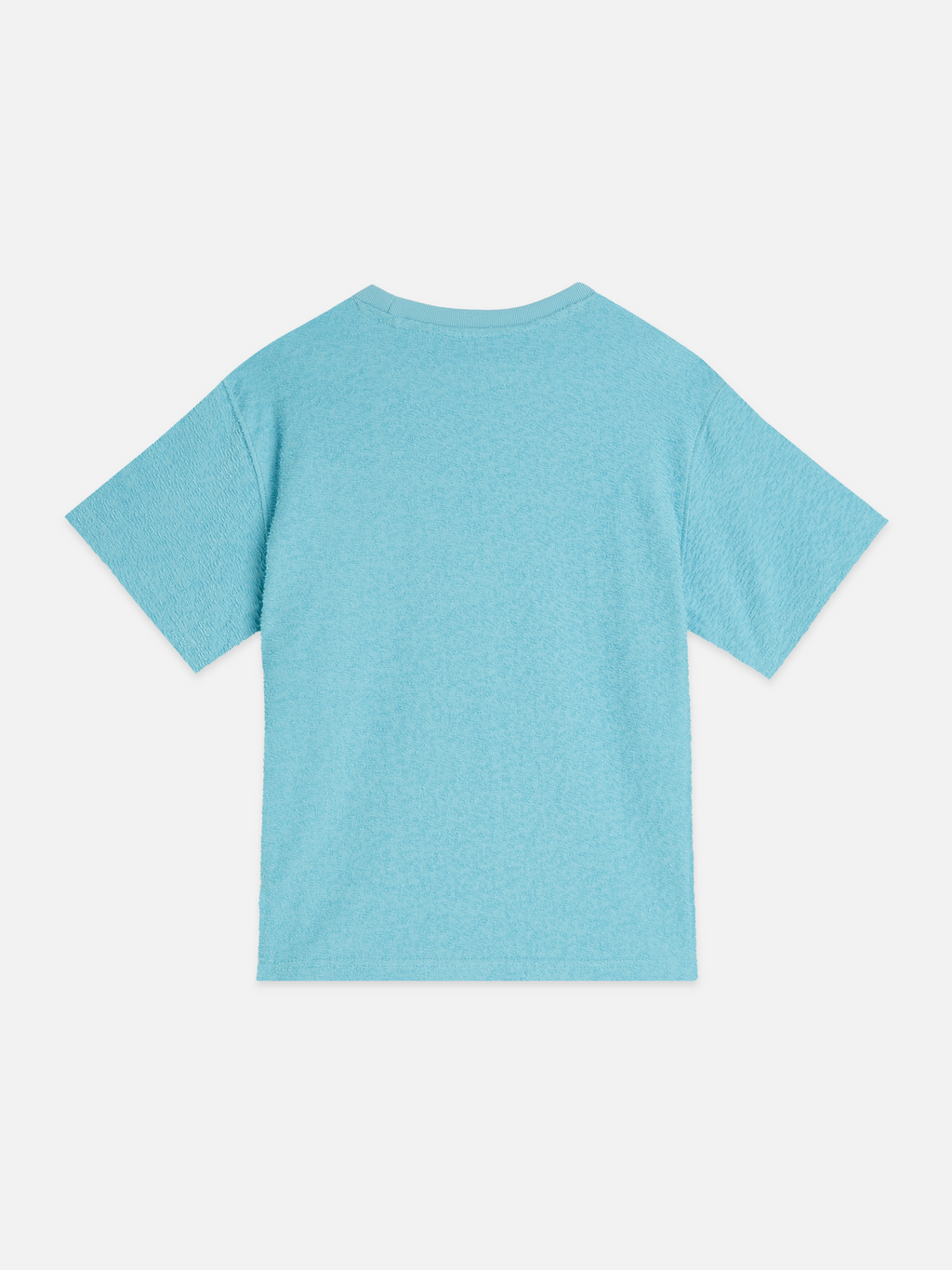 Jacquard toweling relaxed fit T-shirt