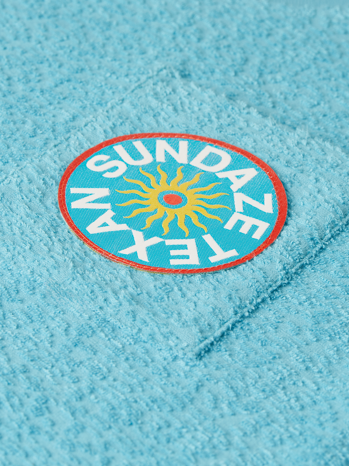 Jacquard toweling relaxed fit T-shirt