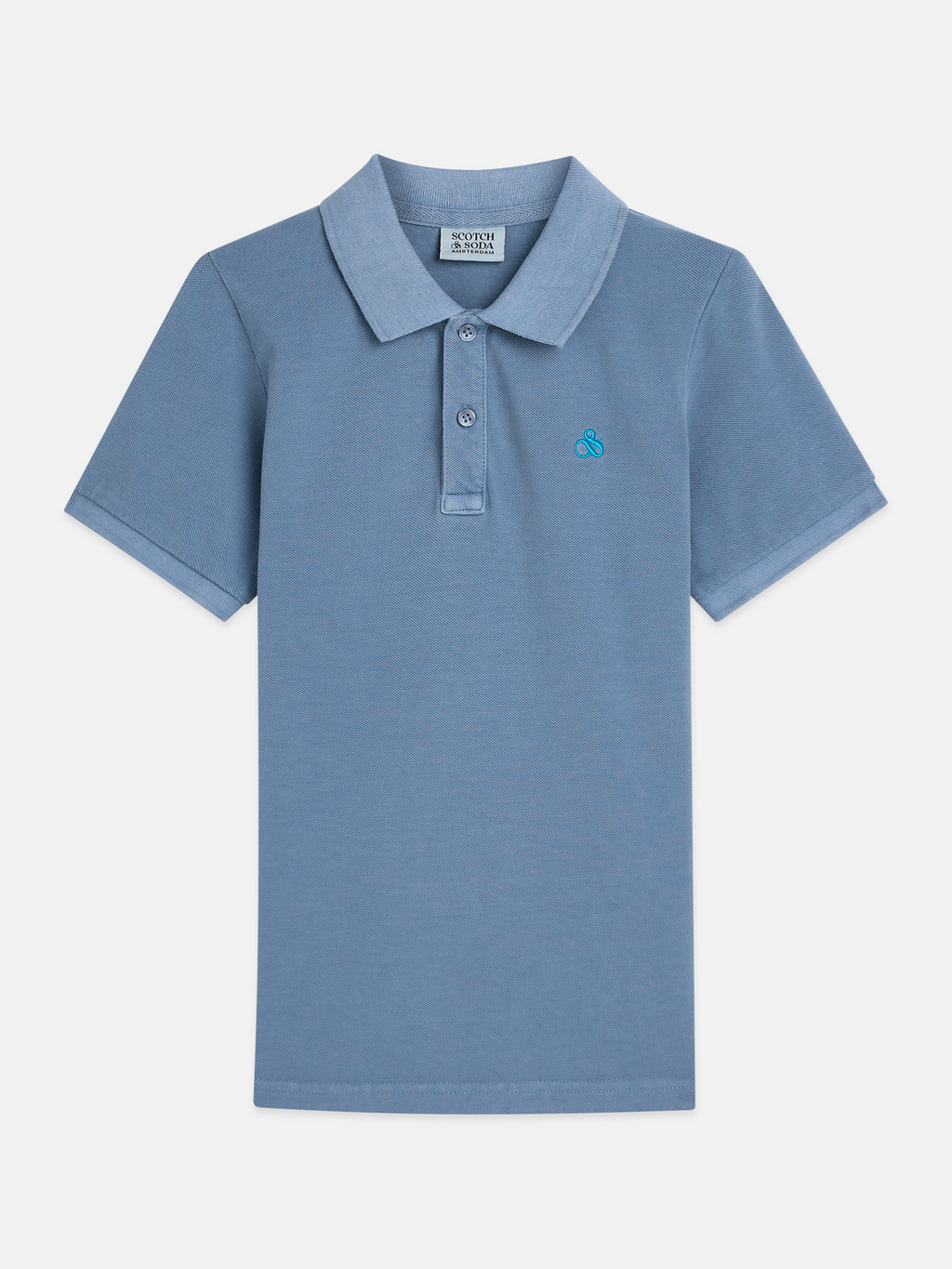 Seasonal core chest embroidery pique garmentdyed polo