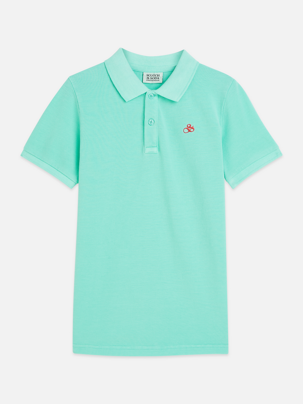 Seasonal core chest embroidery pique garmentdyed polo