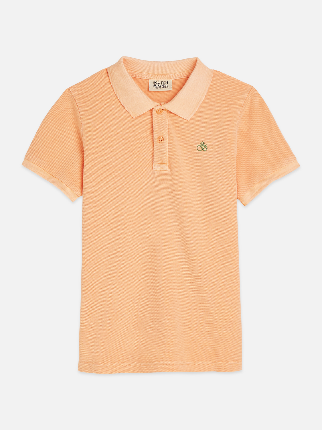 Seasonal core chest embroidery pique garmentdyed polo